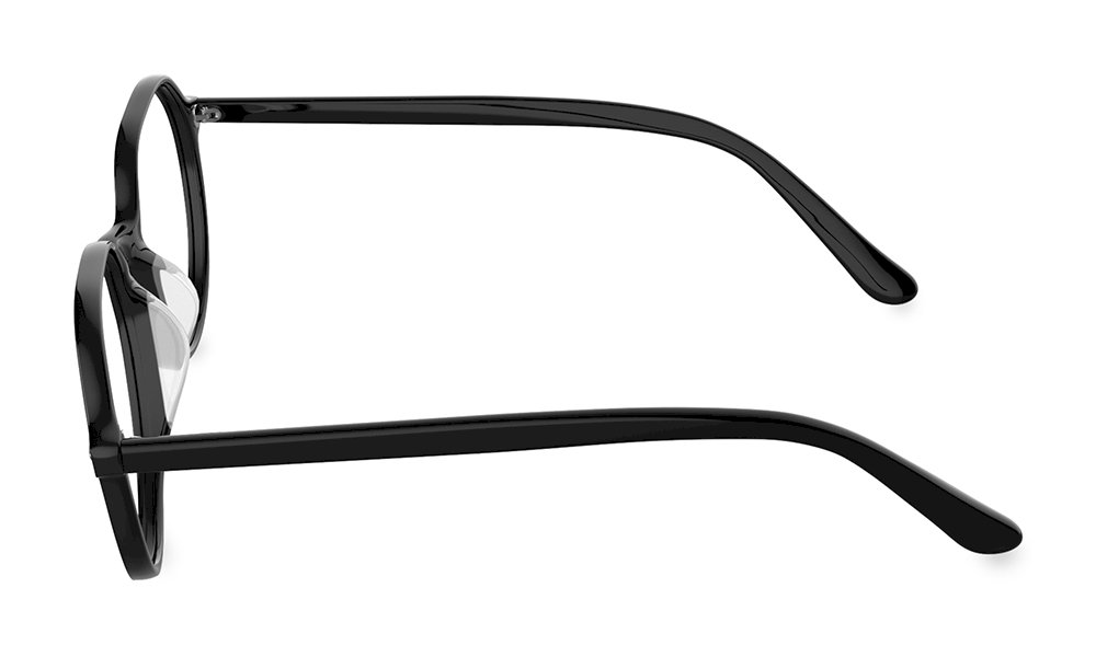 Caoimhe Geometric Black Full Rim Eyeglasses