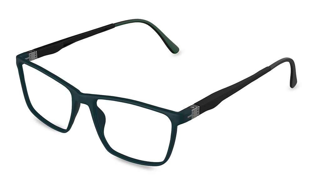 Simpson Rectangle Green Full Rim Eyeglasses