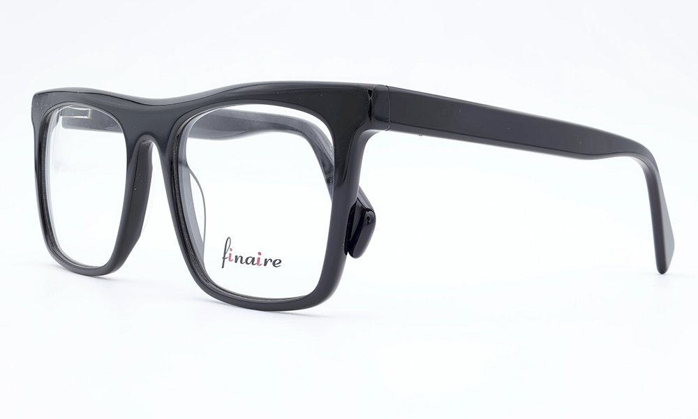 Finaire Supernova Squared Square Black Full Rim Eyeglasses