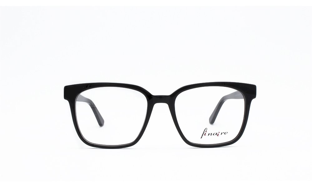 Finaire Nova Square Black Full Rim Eyeglasses