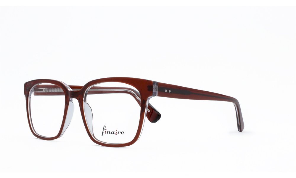 Finaire Nova YC21076 Square Clear Full Rim Eyeglasses