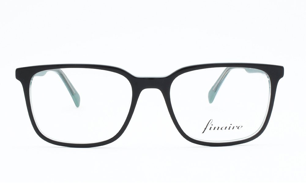 Finaire Nova XL Square Black Full Rim Eyeglasses