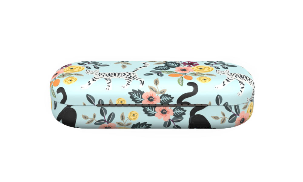 Puss in Blooms Hard Case  Blue  Cases