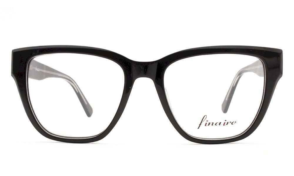 Finaire Cove Square Black Full Rim Eyeglasses
