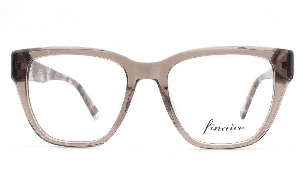 Finaire Cove Square Brown Full Rim Eyeglasses
