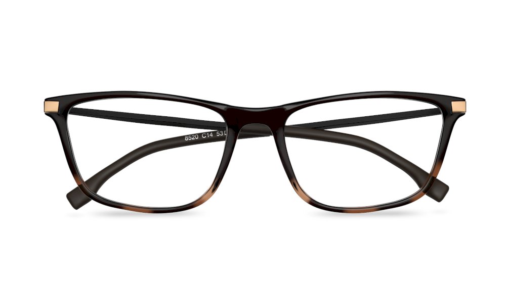 Sator Rectangle Dual Tone Full Rim Eyeglasses