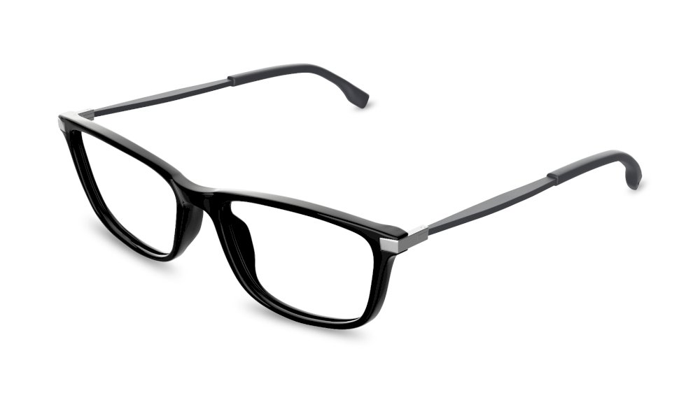 Sator Rectangle Black Full Rim Eyeglasses