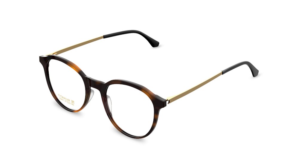 Forix Round Tortoise Full Rim Eyeglasses