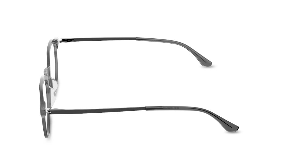 Forix Round Grey Full Rim Eyeglasses