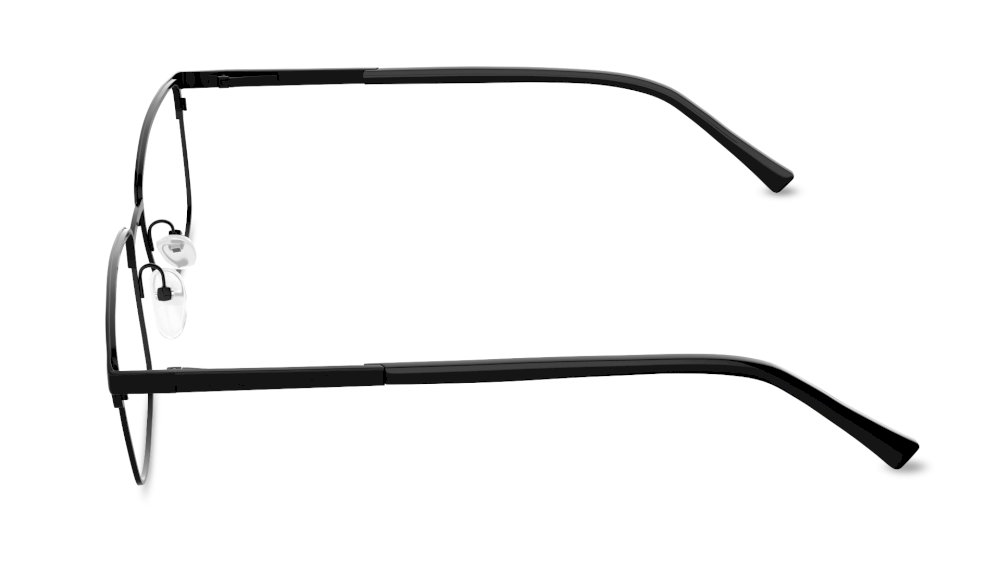 Rivus Rectangle Black Full Rim Eyeglasses