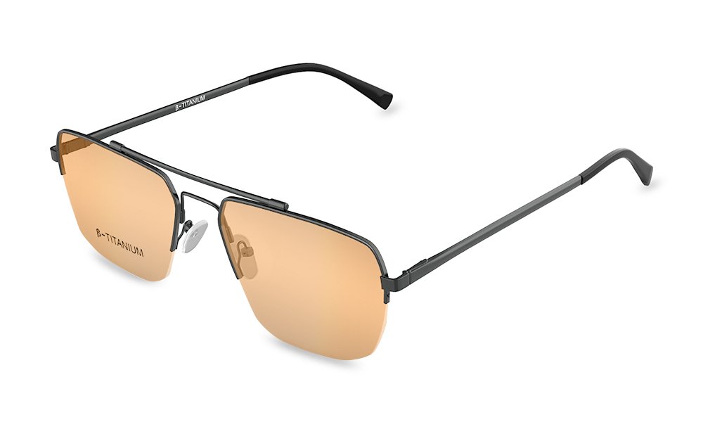 Icarus 12688J C10 Aviator Brown Full Rim Tint Eyeglasses