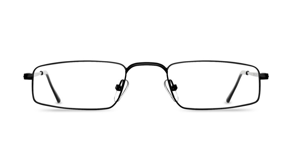 Sterling Rectangle Black Full Rim Eyeglasses