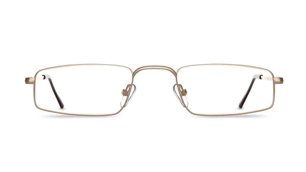 Sterling Rectangle Gold Full Rim Eyeglasses