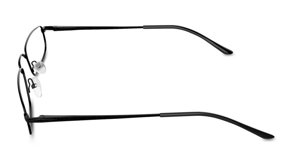 Sterling Rectangle Black Full Rim Eyeglasses