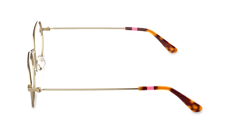 Beckett Geometric Gold Full Rim Eyeglasses