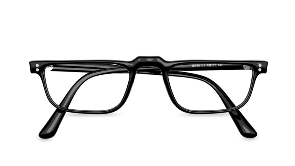 Stetson Trendy Rectangle Black Full Rim Glasses Framesbuy