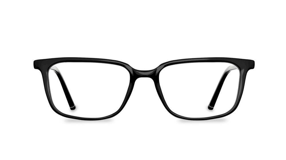 Colton Rectangle Black Full Rim Eyeglasses