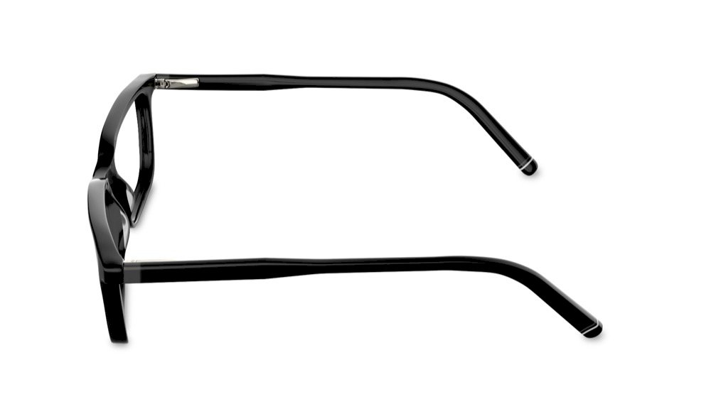 Colton Rectangle Black Full Rim Eyeglasses