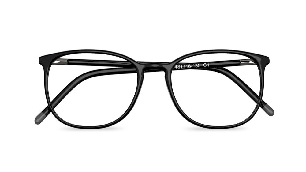 Harper Oval Black Full Rim Eyeglasses