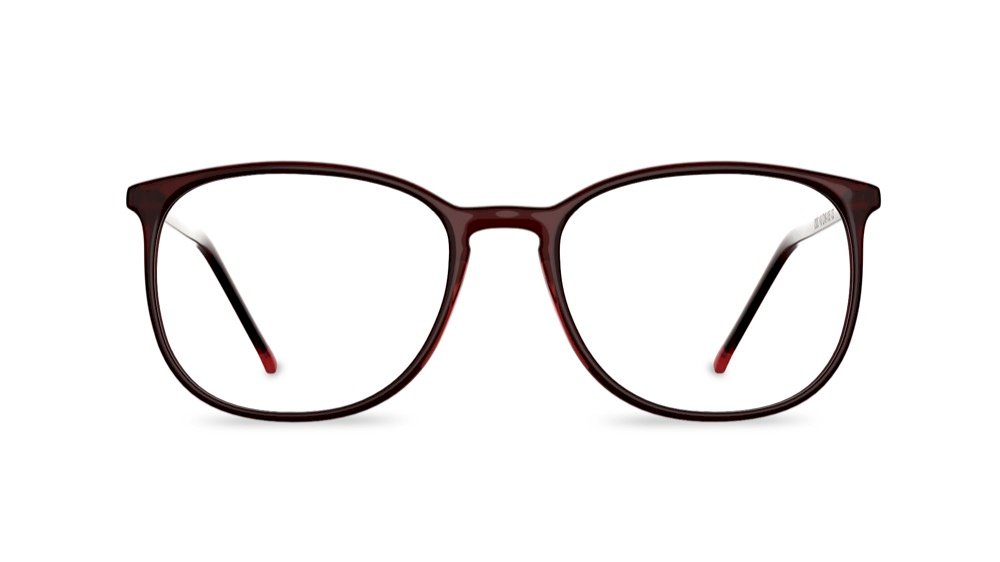 Harper Oval Red Full Rim Eyeglasses