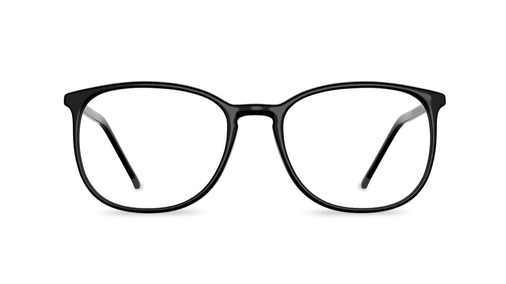 Harper Oval Black Full Rim Eyeglasses