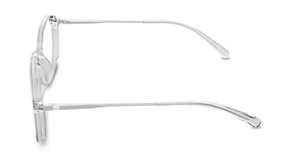 Flex Geometric Clear Full Rim Eyeglasses