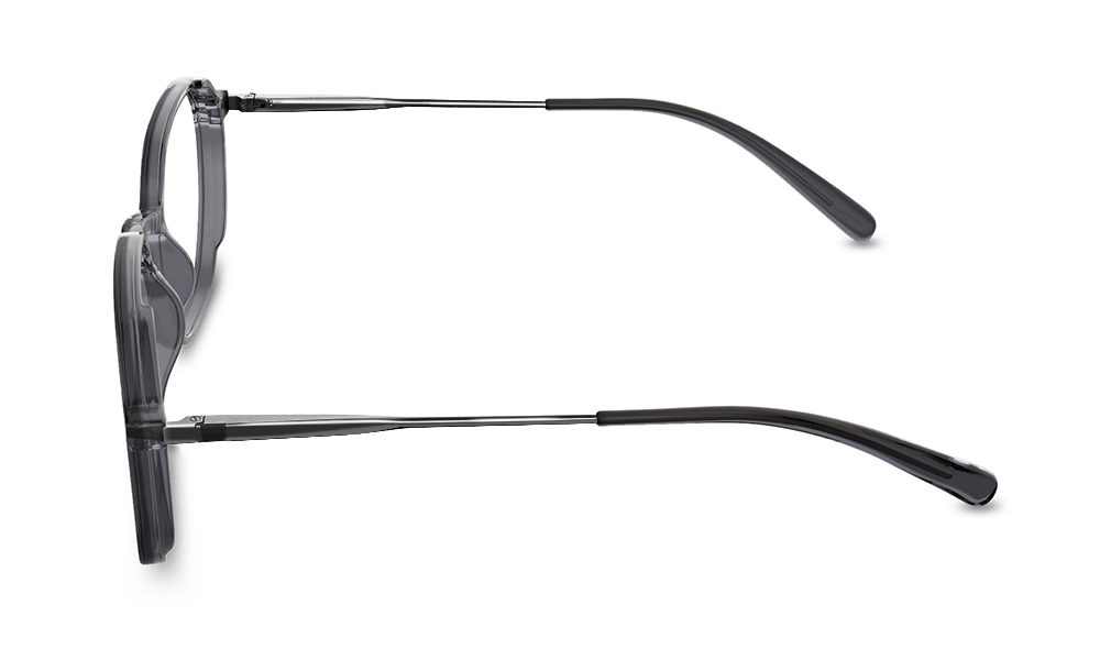 Flex Geometric Grey Full Rim Eyeglasses