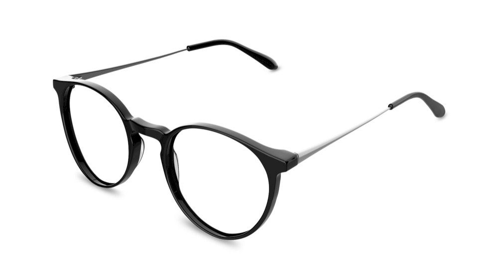 Gabriel Round Black Full Rim Eyeglasses