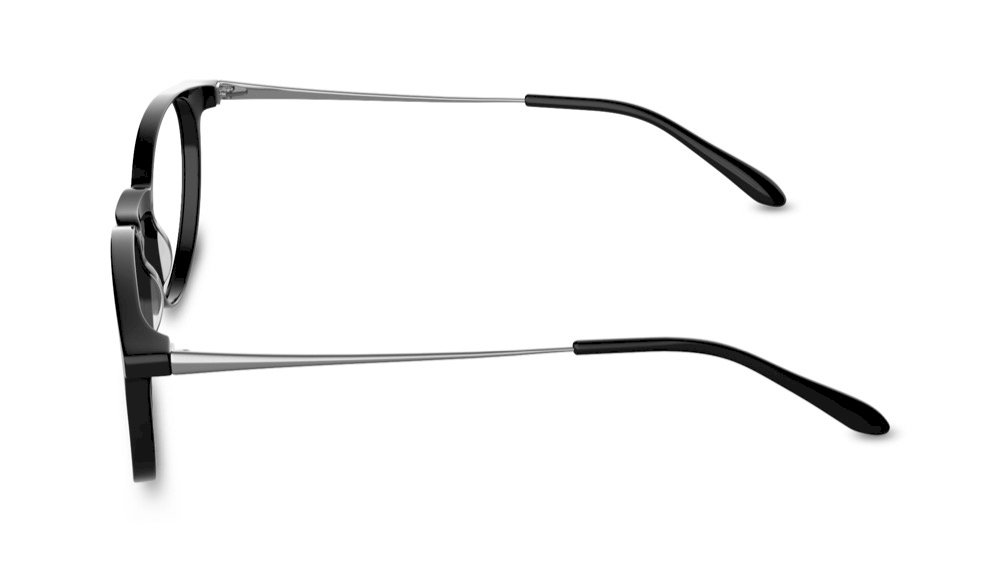 Gabriel Round Black Full Rim Eyeglasses