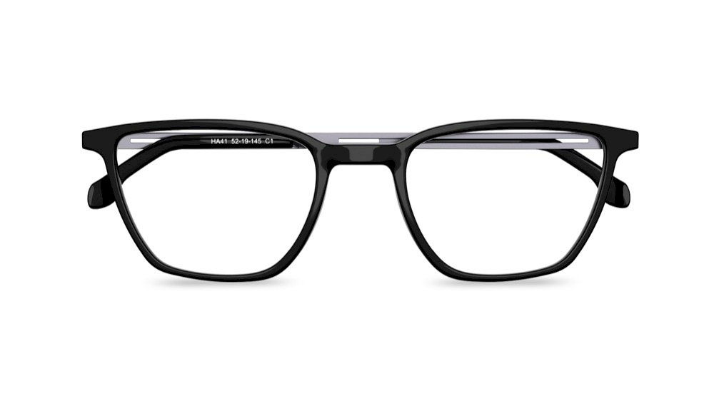 Tierra Rectangle Black Full Rim Eyeglasses