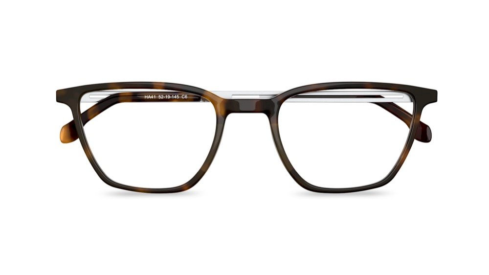 Tierra Rectangle Tortoise Full Rim Eyeglasses