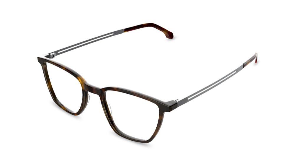 Tierra Rectangle Tortoise Full Rim Eyeglasses