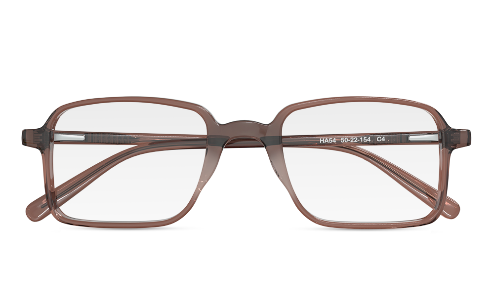 Agua Rectangle Brown Full Rim Eyeglasses