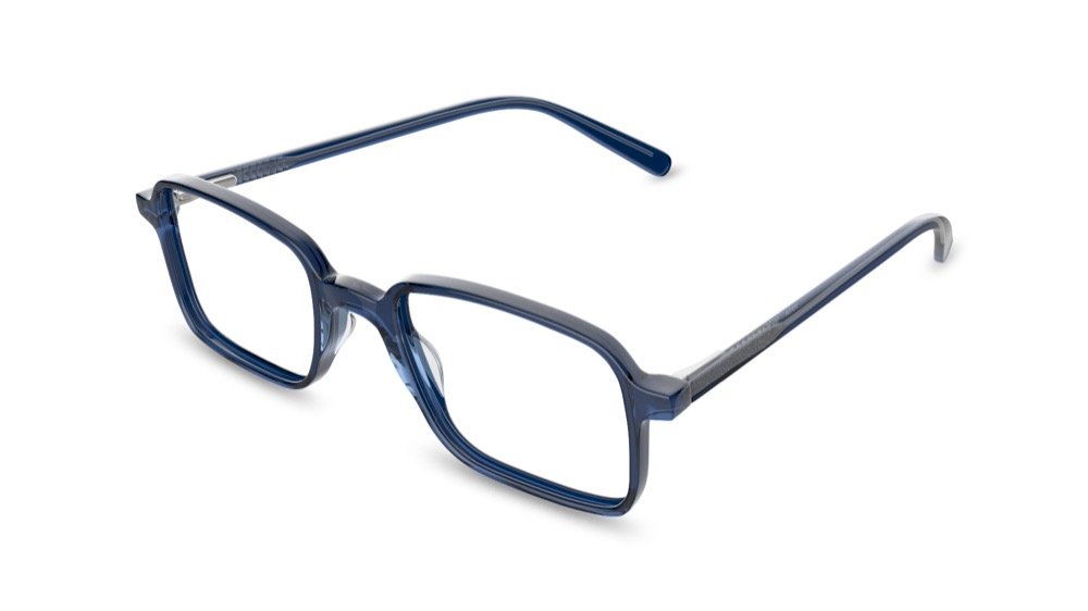 Agua Rectangle Blue Full Rim Eyeglasses