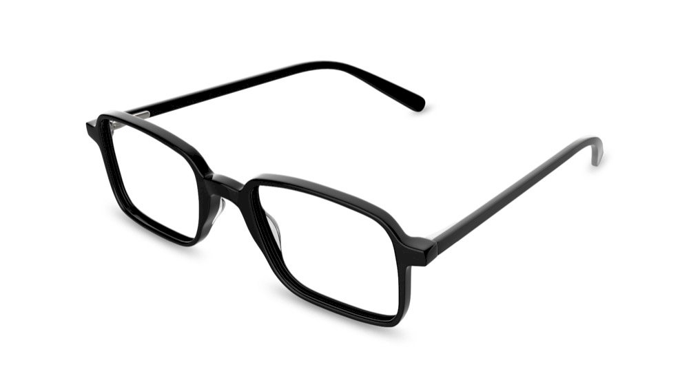 Agua Rectangle Black Full Rim Eyeglasses