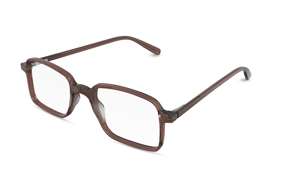 Agua Rectangle Brown Full Rim Eyeglasses
