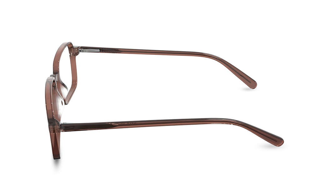 Agua Rectangle Brown Full Rim Eyeglasses