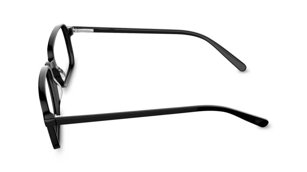 Agua Rectangle Black Full Rim Eyeglasses