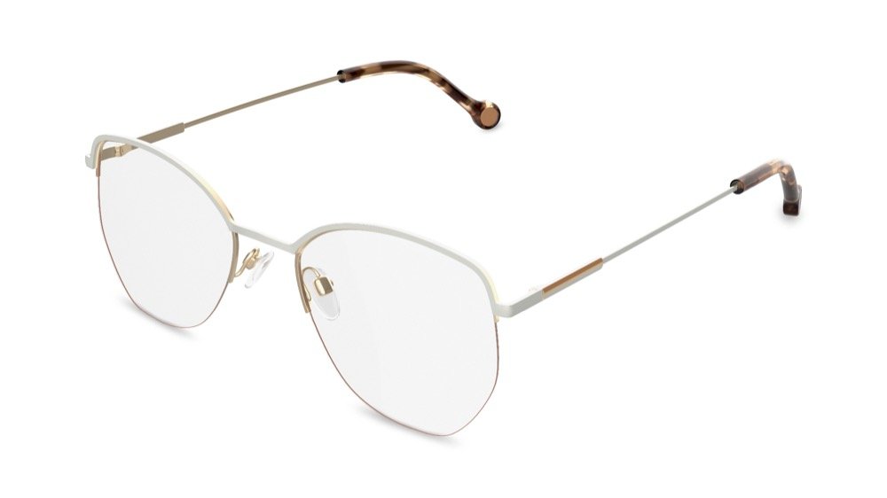 Splendid Cat Eye Gold Full Rim Eyeglasses