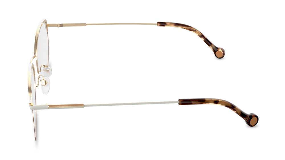 Splendid Cat Eye Gold Full Rim Eyeglasses