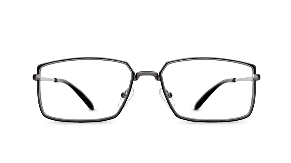 Oliver Rectangle Black Full Rim Eyeglasses