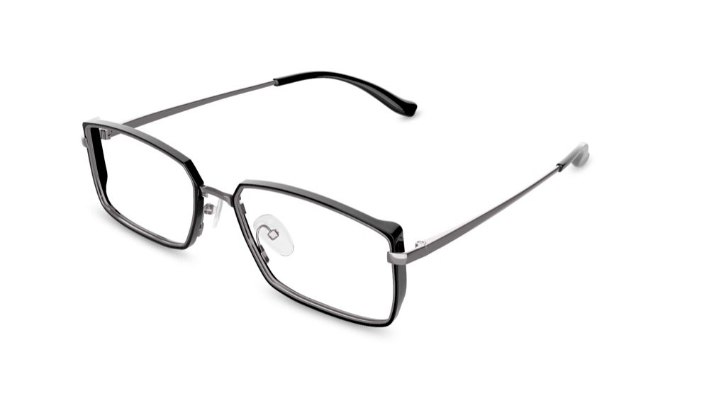 Oliver Rectangle Black Full Rim Eyeglasses