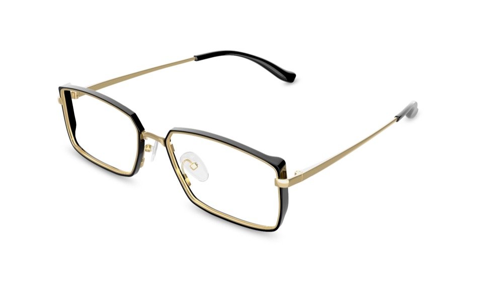 Oliver Rectangle Black Full Rim Eyeglasses