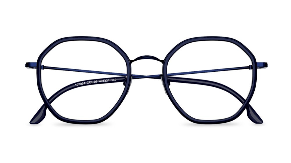 Hexus Geometric Clear Full Rim Eyeglasses