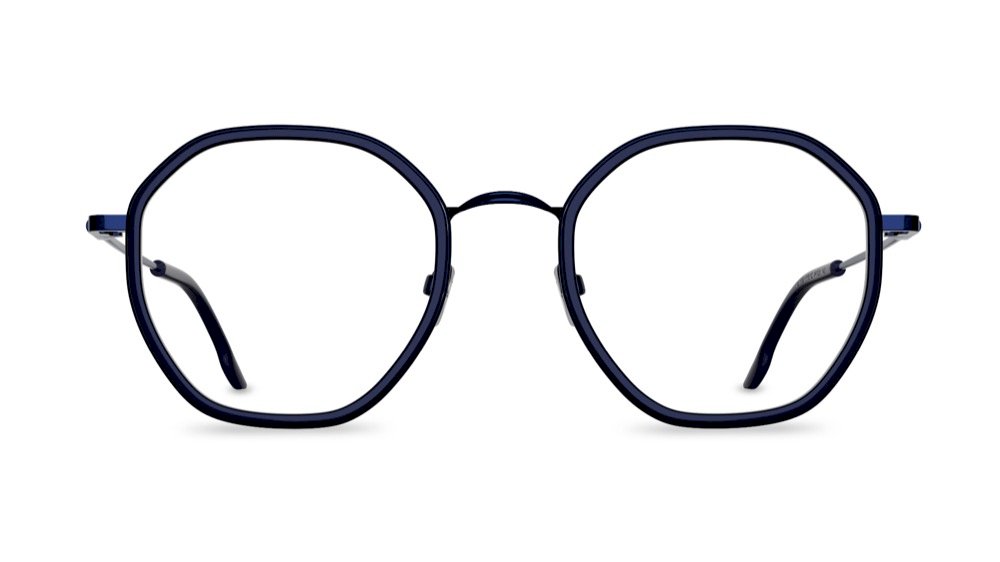 Hexus Geometric Clear Full Rim Eyeglasses
