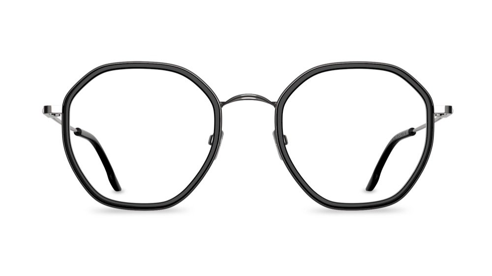 Hexus Geometric Black Full Rim Eyeglasses