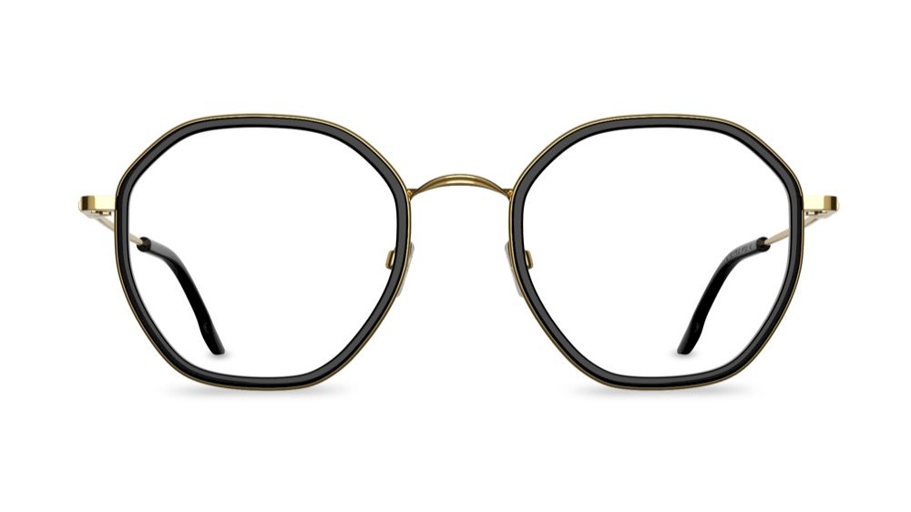Hexus Geometric Black Full Rim Eyeglasses