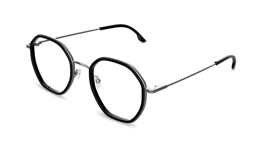 Hexus Geometric Black Full Rim Eyeglasses