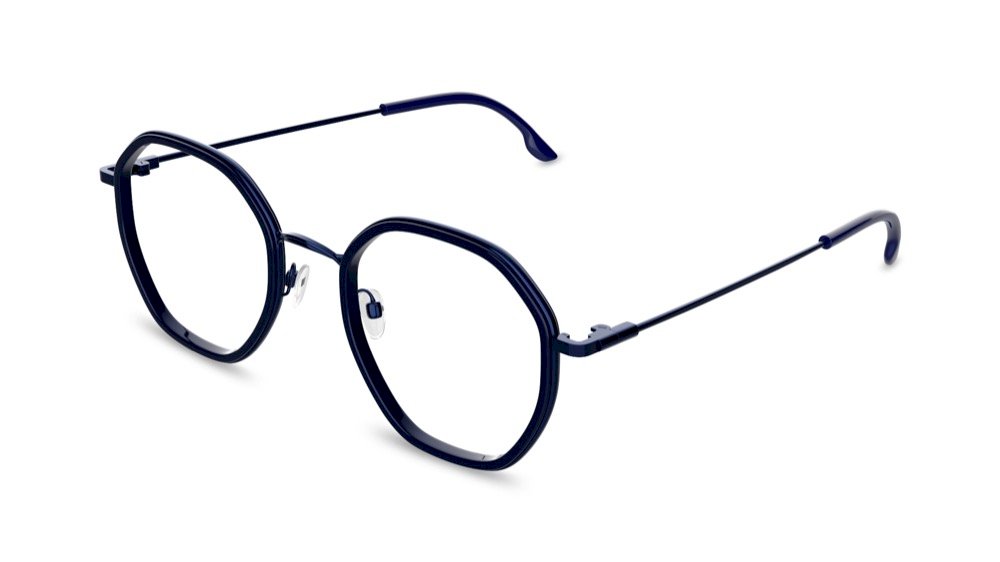 Hexus Geometric Clear Full Rim Eyeglasses