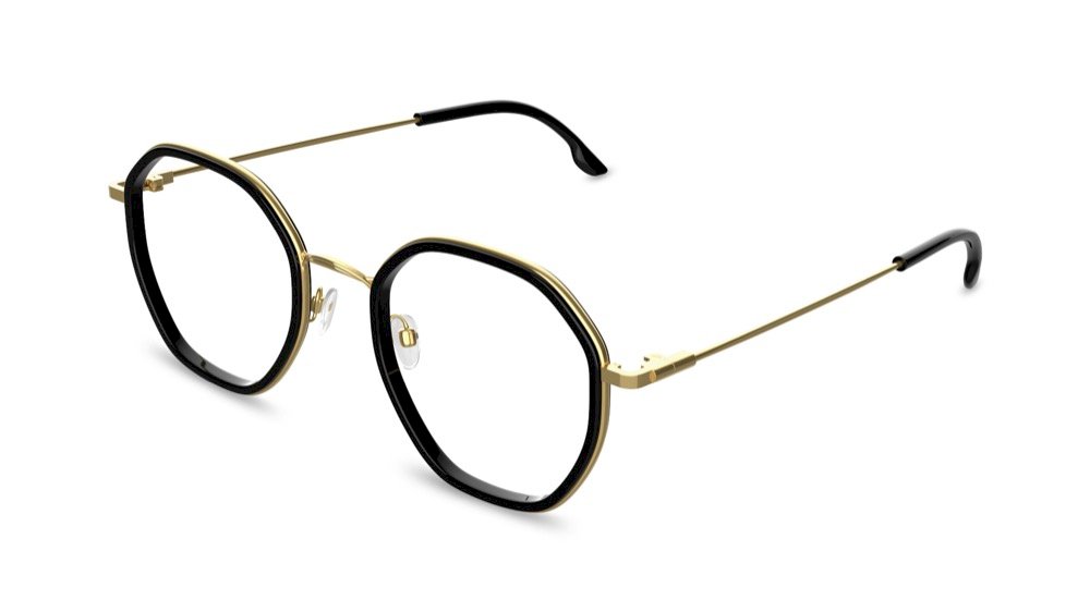 Hexus Geometric Black Full Rim Eyeglasses